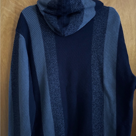 Lucky Brand 100% Cotton Blue Striped Sweater Hoodie - Picture 5 of 7